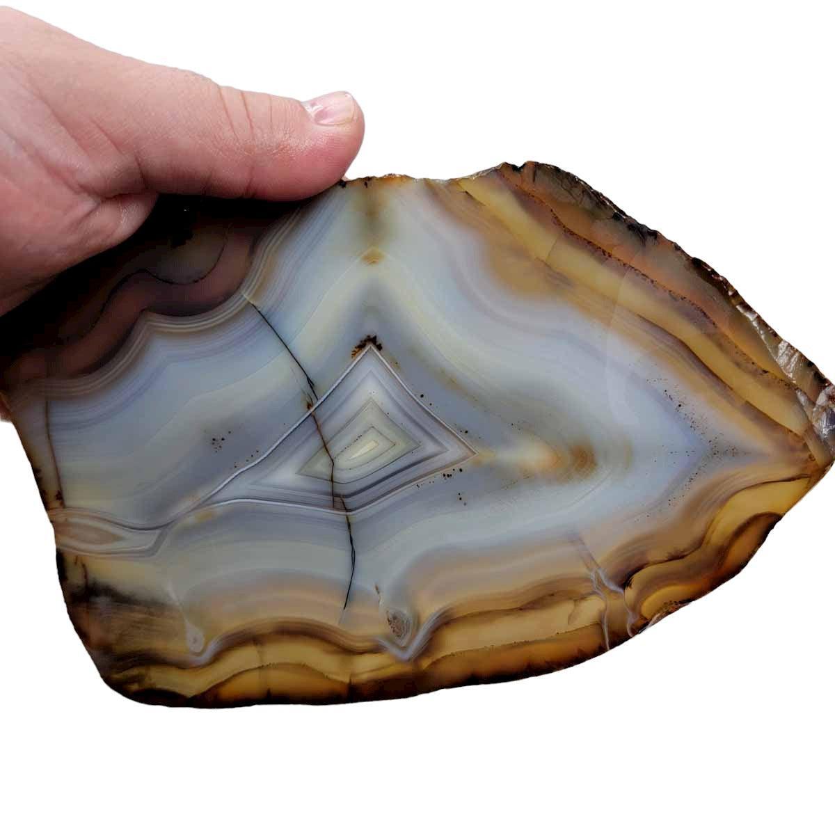 RARE Jequitinhonha Agate Slab!  Lapidary Stone Slab! - LapidaryCentral