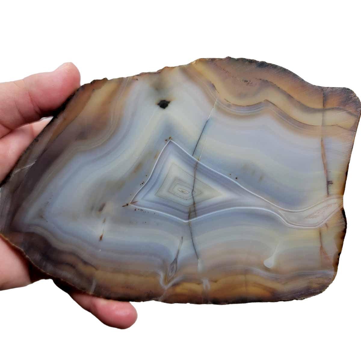 RARE Jequitinhonha Agate Slab!  Lapidary Stone Slab! - LapidaryCentral