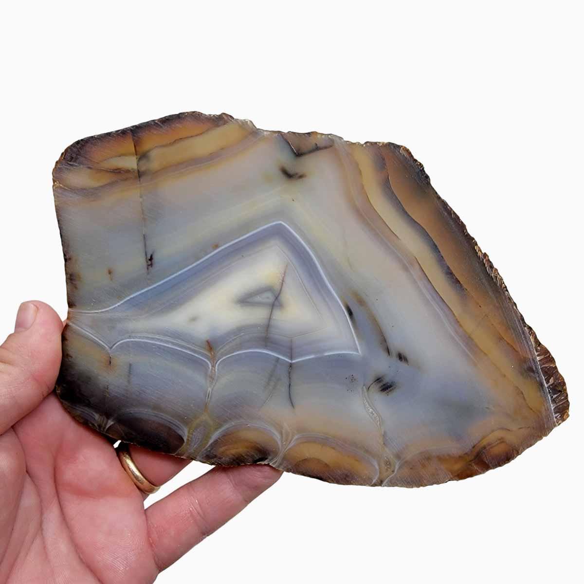 RARE Jequitinhonha Agate Slab! Lapidary Stone Slab! - Lapidary Central