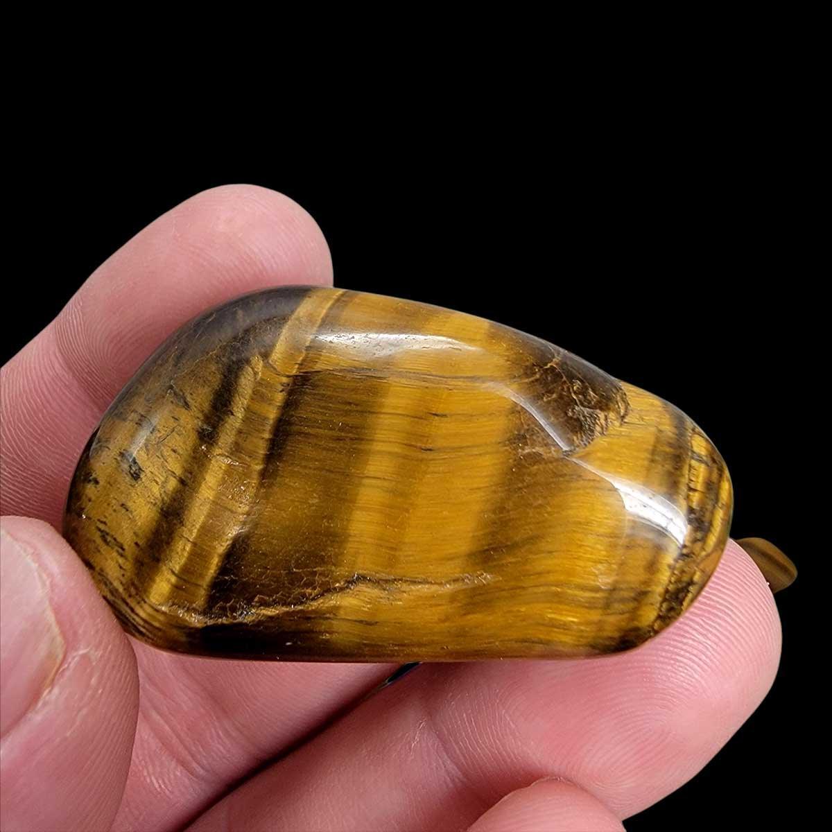 Highgrade Golden Tiger Eye Tumbled Polished Pocket Stone! - LapidaryCentral