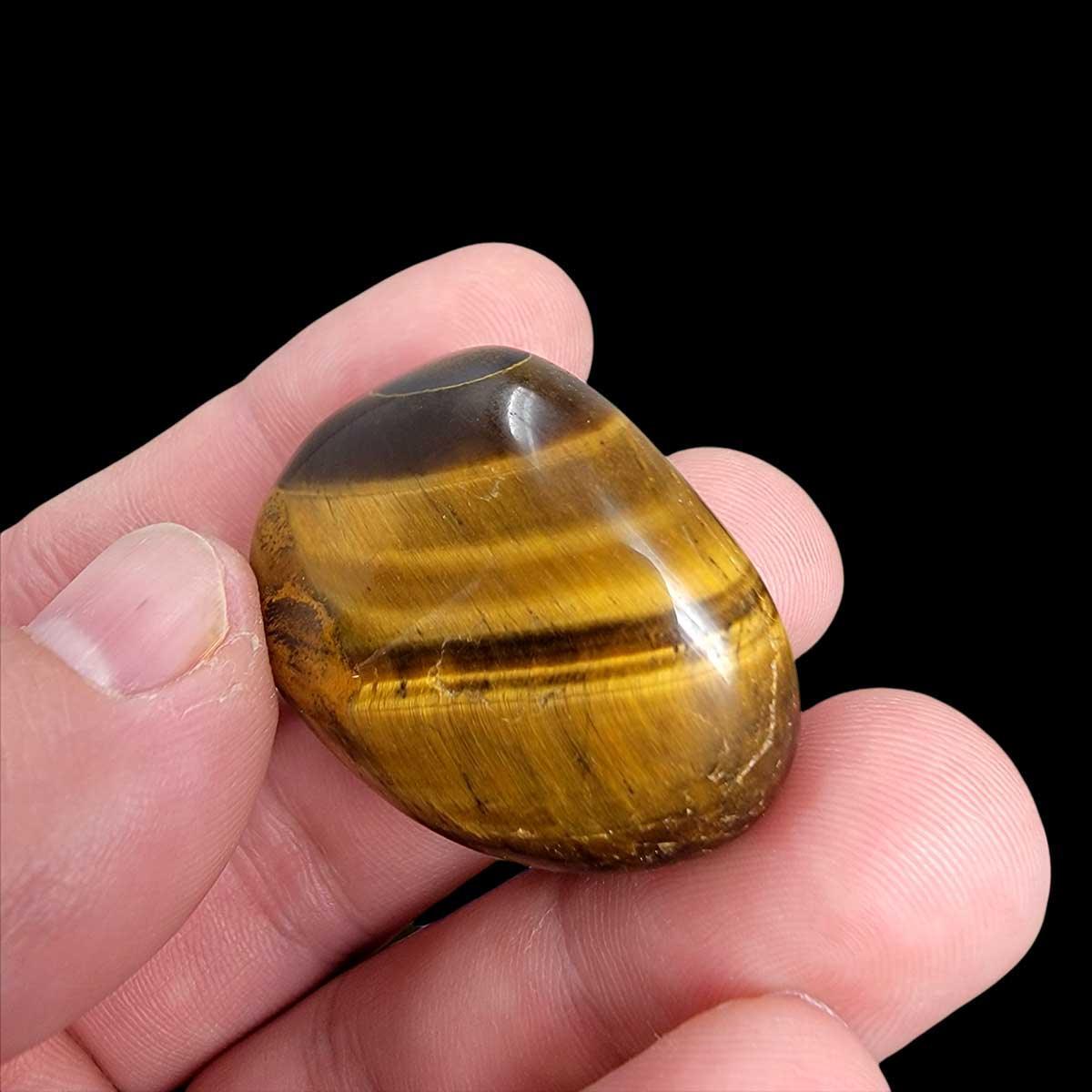 Highgrade Golden Tiger Eye Tumbled Polished Pocket Stone! - LapidaryCentral