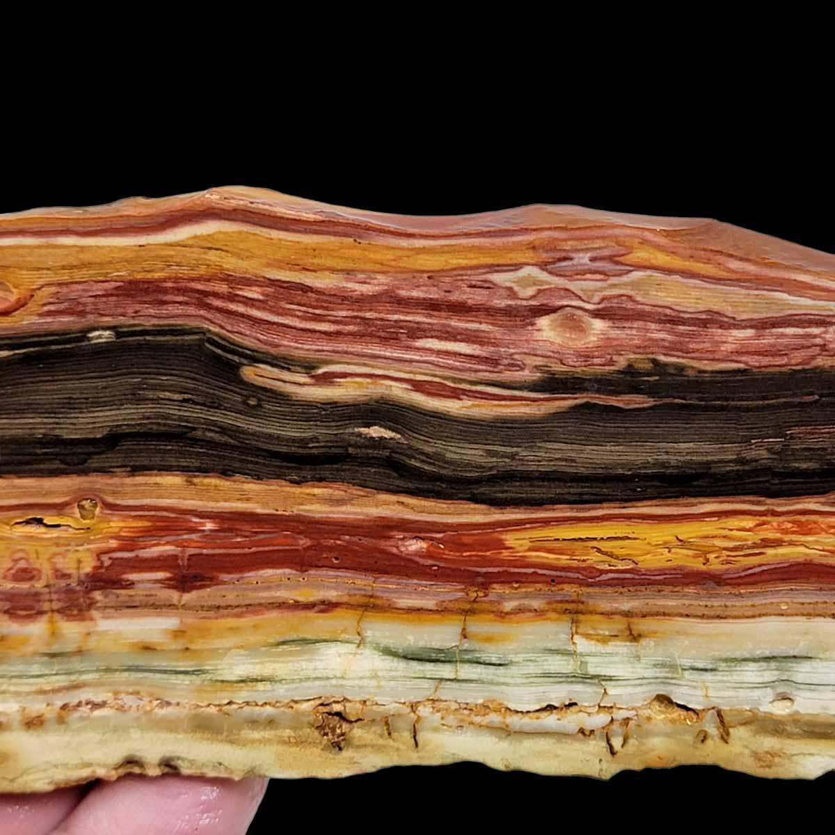 Caldera Freedom Jasper Red Gary Green Larsonite Jasper Slab! - LapidaryCentral