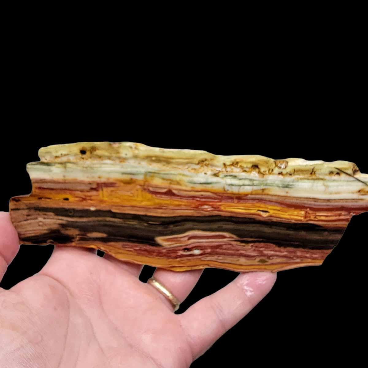 Caldera Freedom Jasper Red Gary Green Larsonite Jasper Slab! - LapidaryCentral