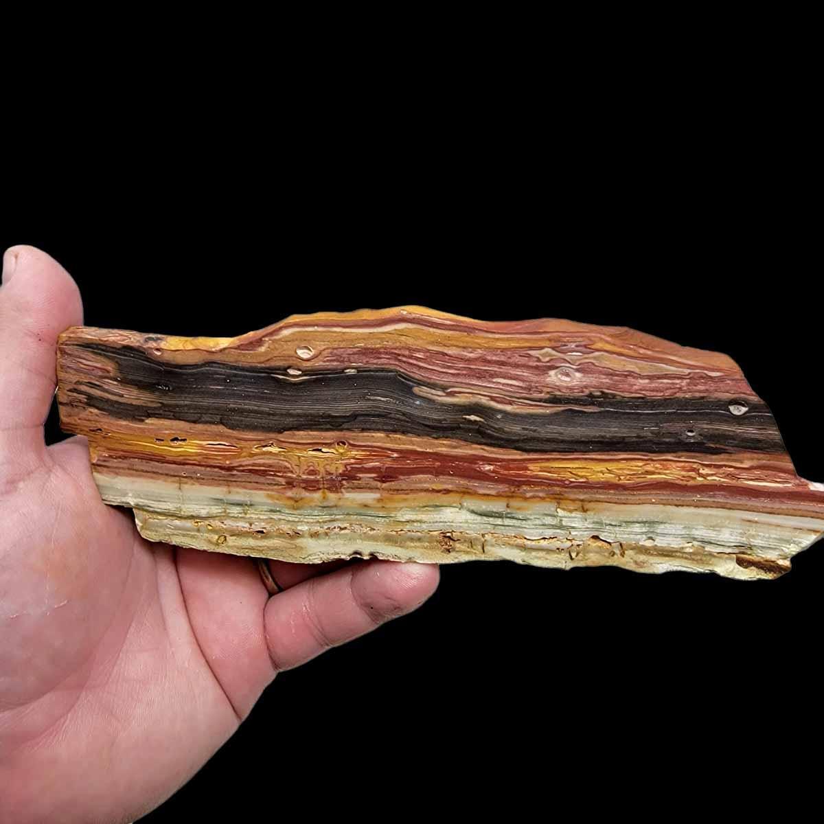 Caldera Freedom Jasper Red Gary Green Larsonite Jasper Slab! - LapidaryCentral