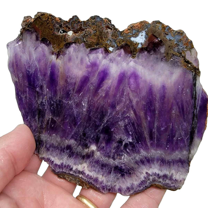 Moroccan Amethyst Lace Agate Slab! Lapidary Stone Slab! - Lapidary Central