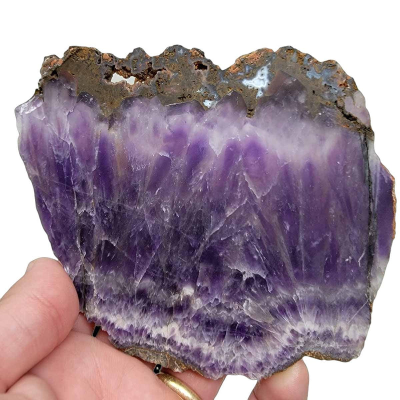 Moroccan Amethyst Lace Agate Slab! Lapidary Stone Slab! - Lapidary Central