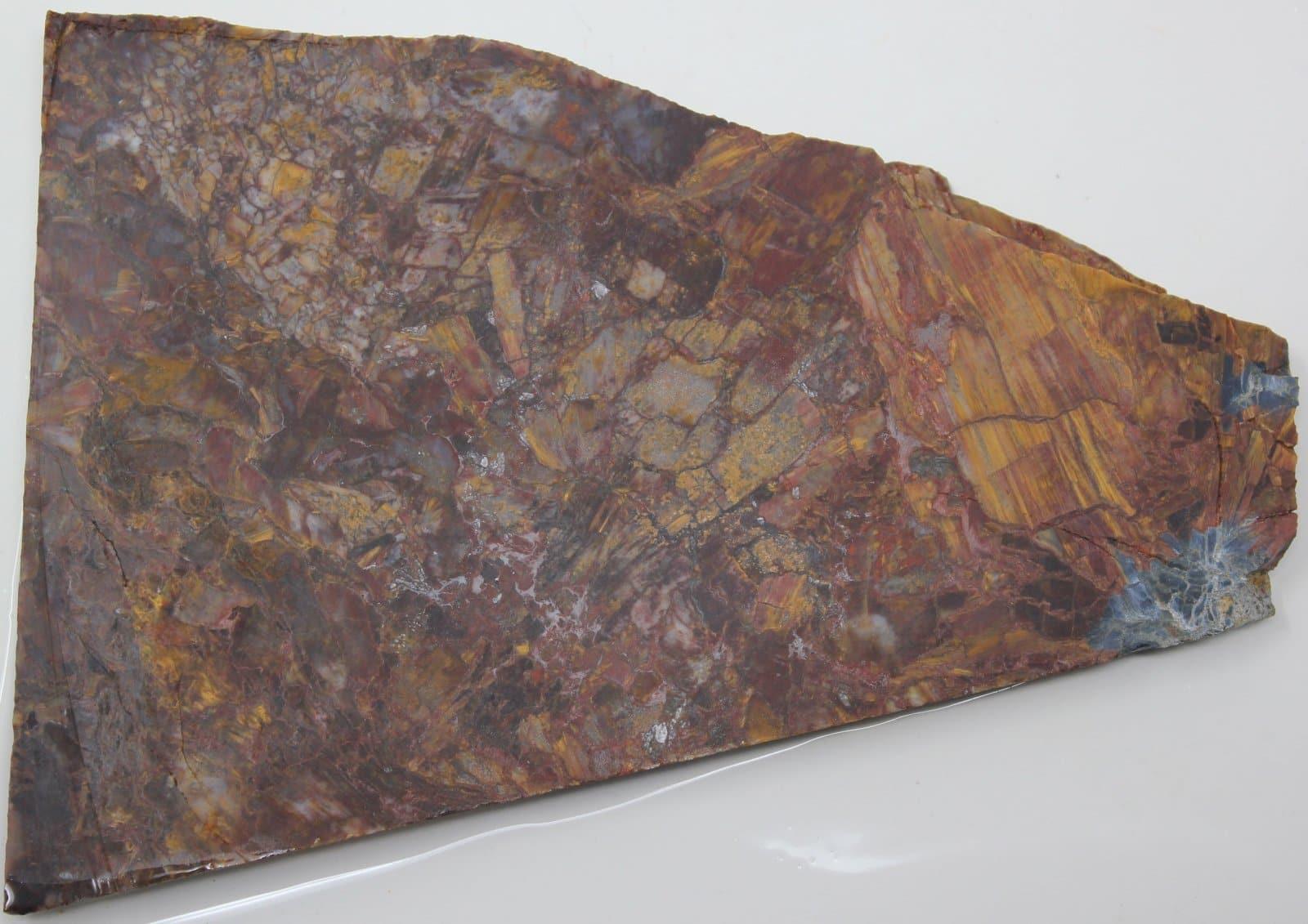 Chinese Pietersite Lapidary Stone Slab! Chatoyant Areas! - LapidaryCentral