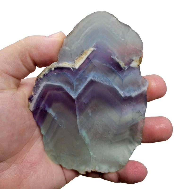 Chinese Rainbow Fluorite Agate Slab!  Lapidary Stone Slab! - LapidaryCentral