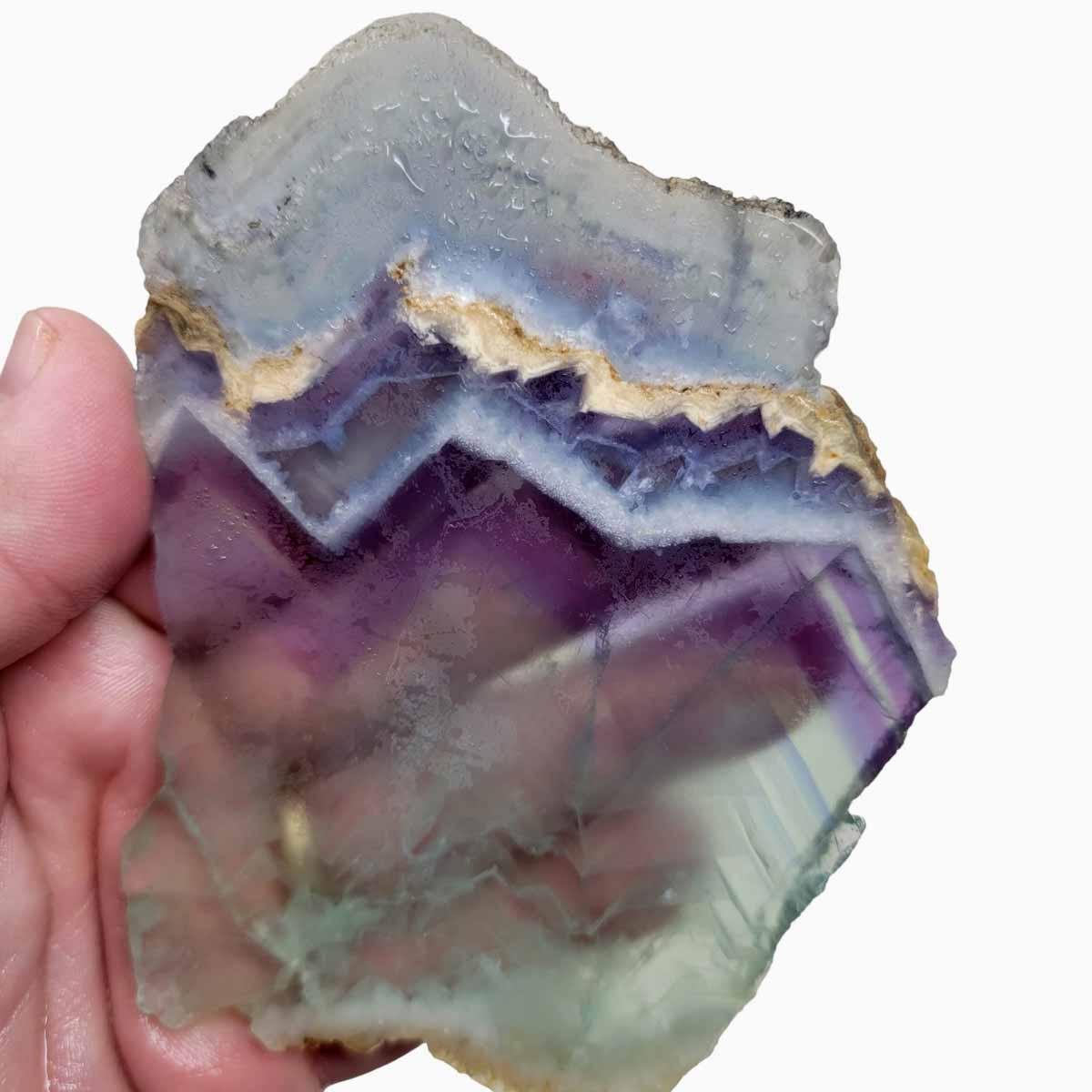 Chinese Rainbow Fluorite Agate Slab!  Lapidary Stone Slab! - LapidaryCentral