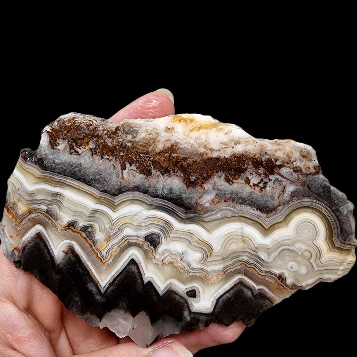 Old Vein Crazy Lace Agate Slab!  Lapidary Stone Slab! - LapidaryCentral