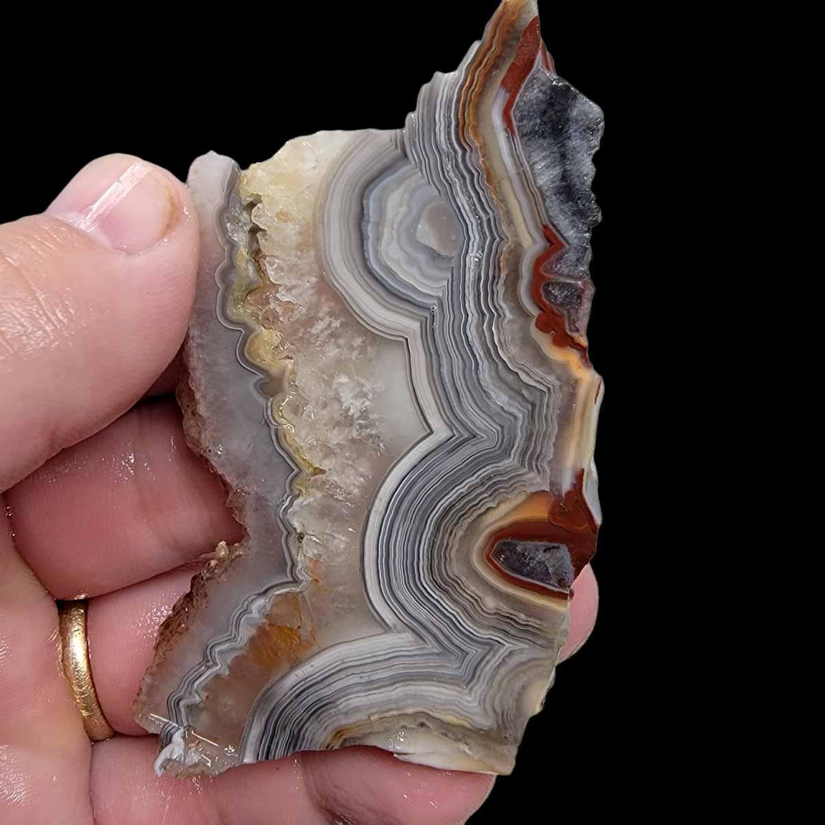 Old Vein Crazy Lace Agate Slab!  Lapidary Stone Slab! - LapidaryCentral