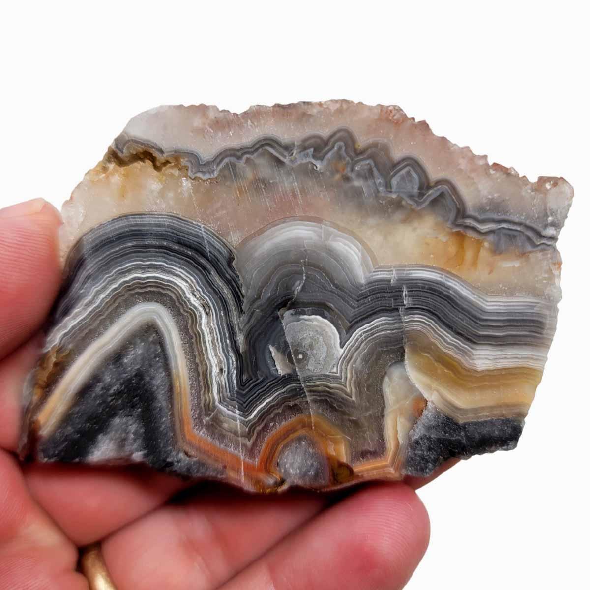 Old Vein Crazy Lace Agate Slab!  Lapidary Stone Slab! - LapidaryCentral