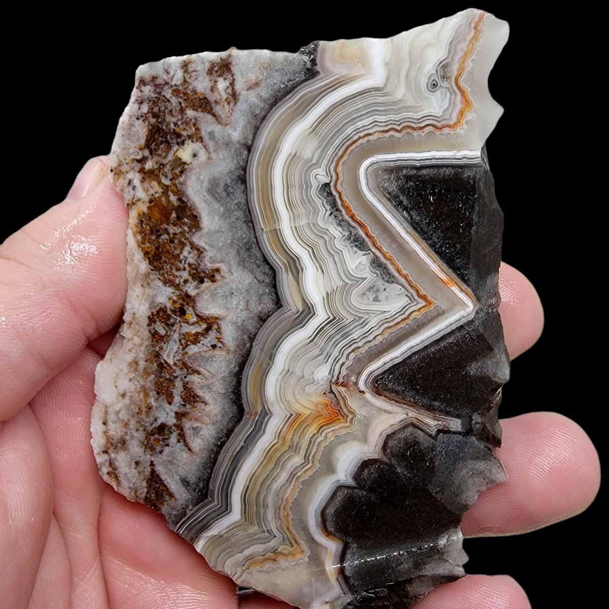 Old Vein Crazy Lace Agate Slab!  Lapidary Stone Slab! - LapidaryCentral