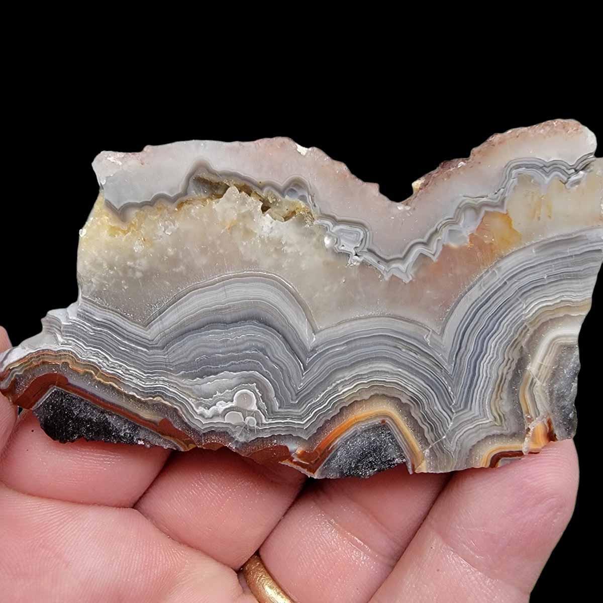 Old Vein Crazy Lace Agate Slab!  Lapidary Stone Slab! - LapidaryCentral