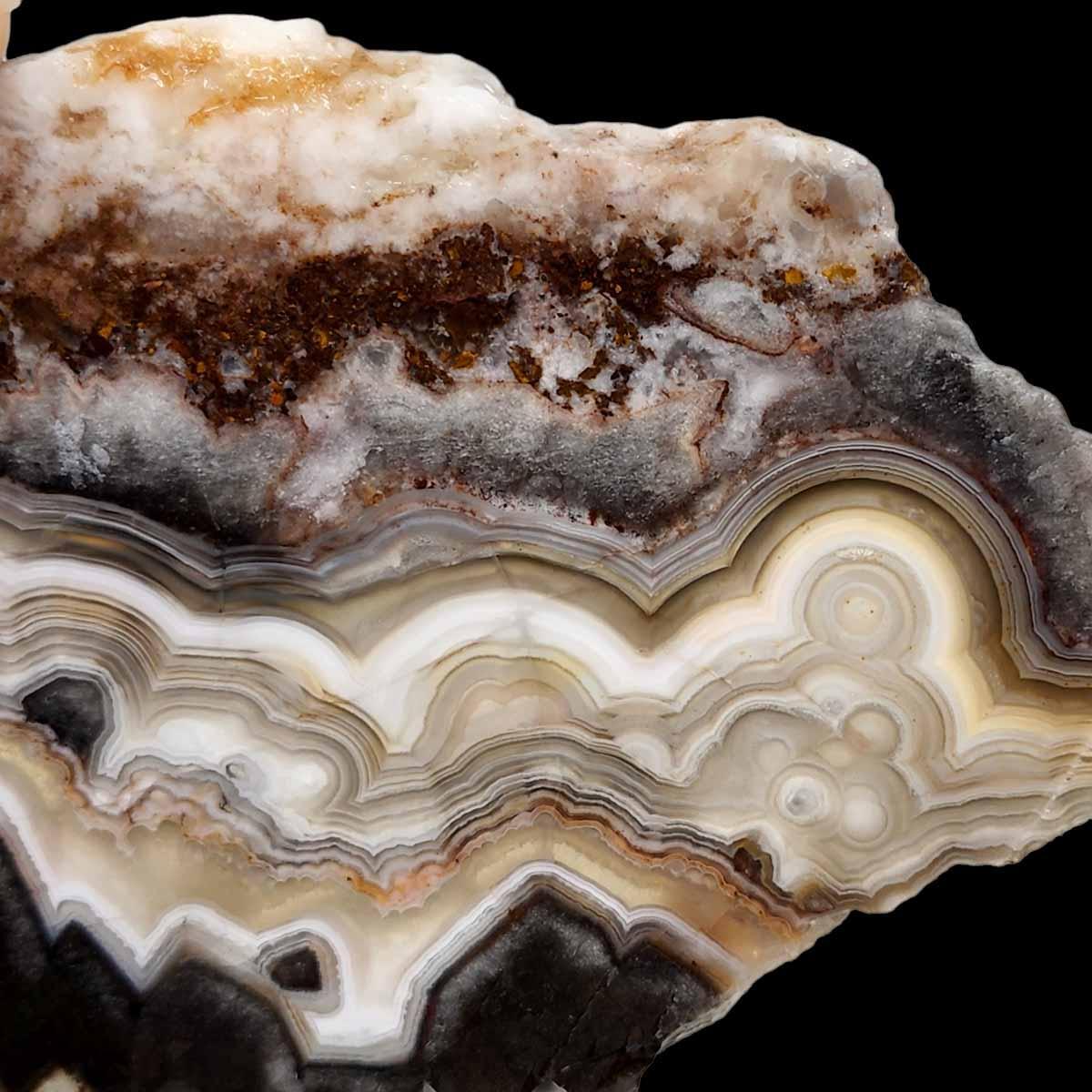 Old Vein Crazy Lace Agate Slab!  Lapidary Stone Slab! - LapidaryCentral