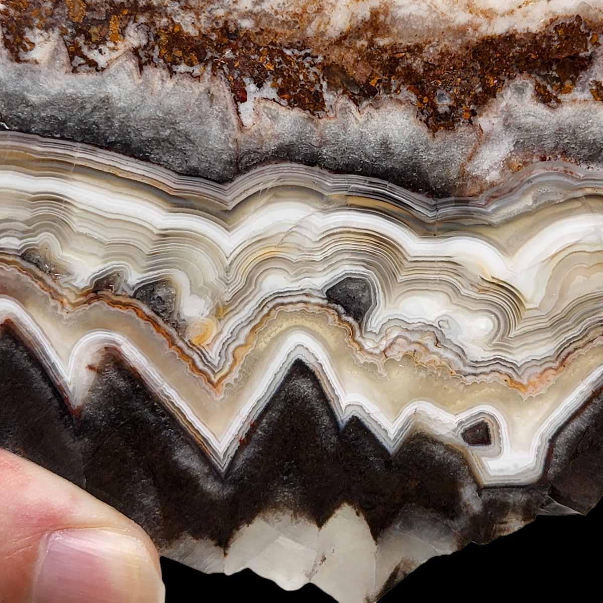 Old Vein Crazy Lace Agate Slab!  Lapidary Stone Slab! - LapidaryCentral