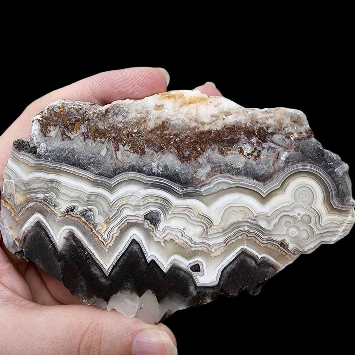 Old Vein Crazy Lace Agate Slab!  Lapidary Stone Slab! - LapidaryCentral