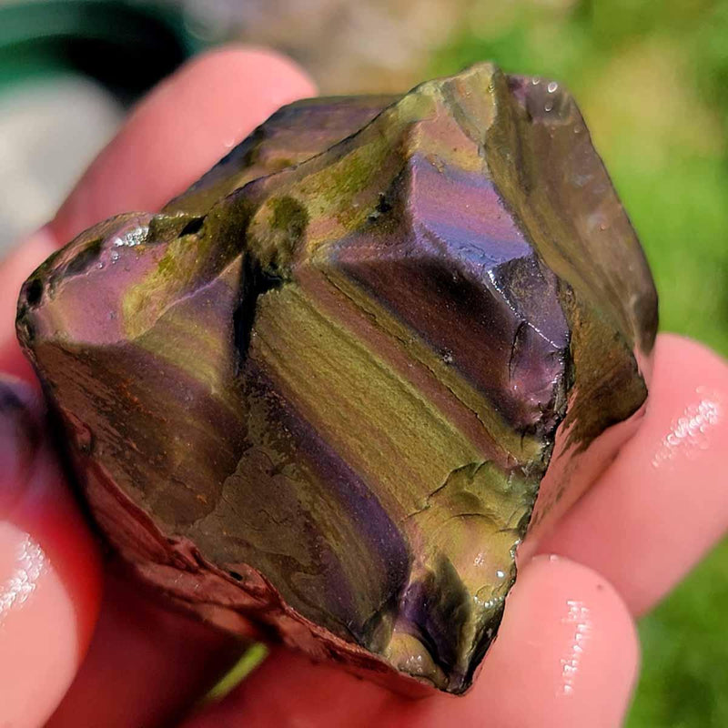 Mexican Jalisco Rainbow Obsidian Cutting Tumbler Rough Box! - Lapidary Central