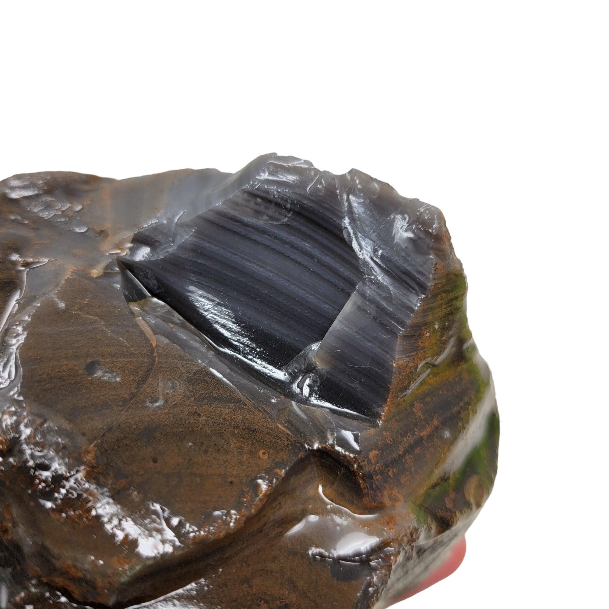Rare Damascus Obsidian Rough Chunk! - LapidaryCentral