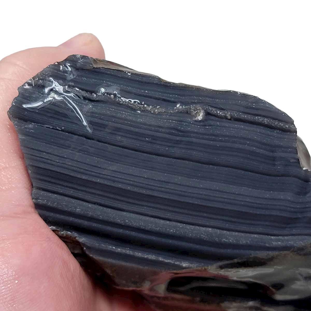 Rare Damascus Obsidian Rough Chunk! - LapidaryCentral