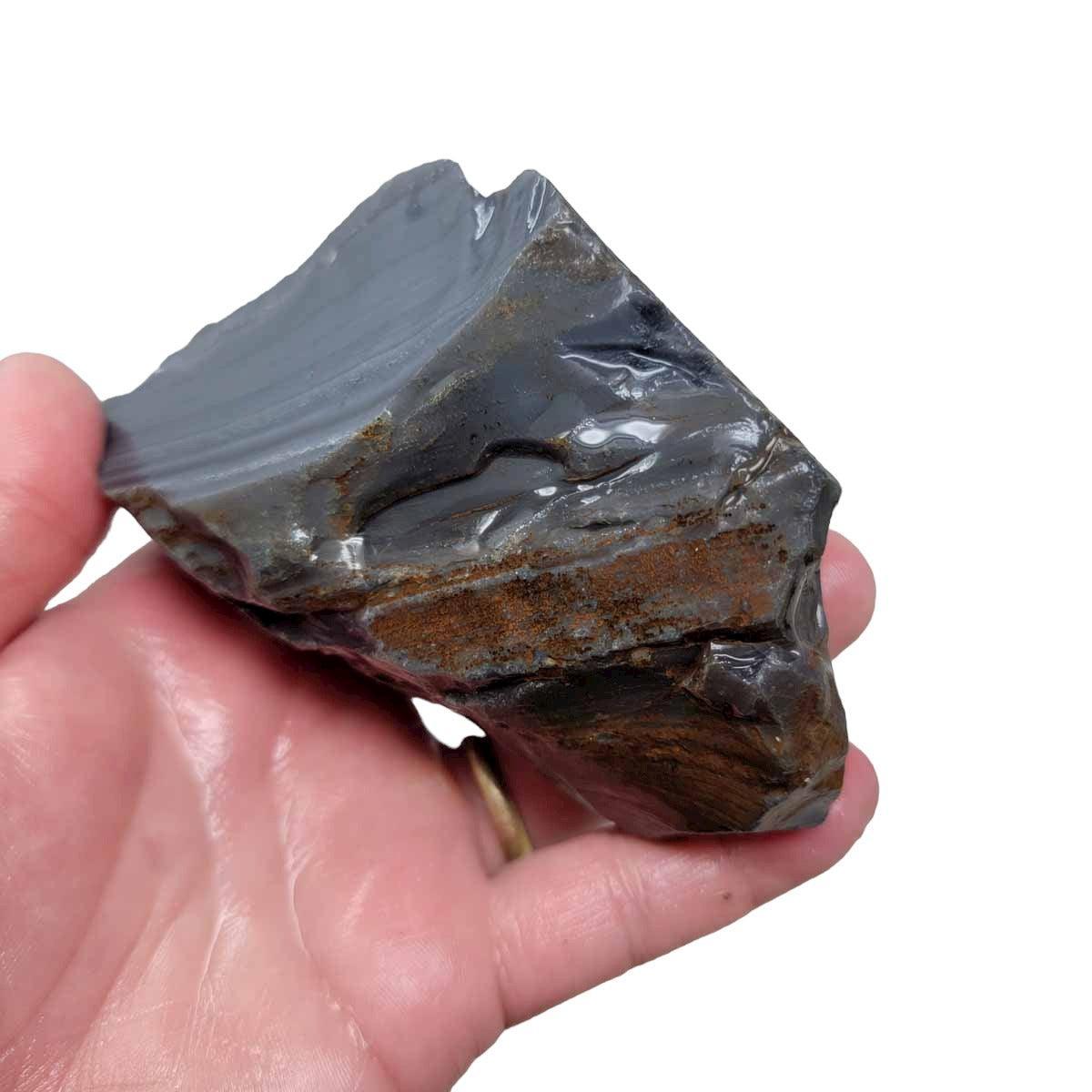 Rare Damascus Obsidian Rough Chunk! - LapidaryCentral