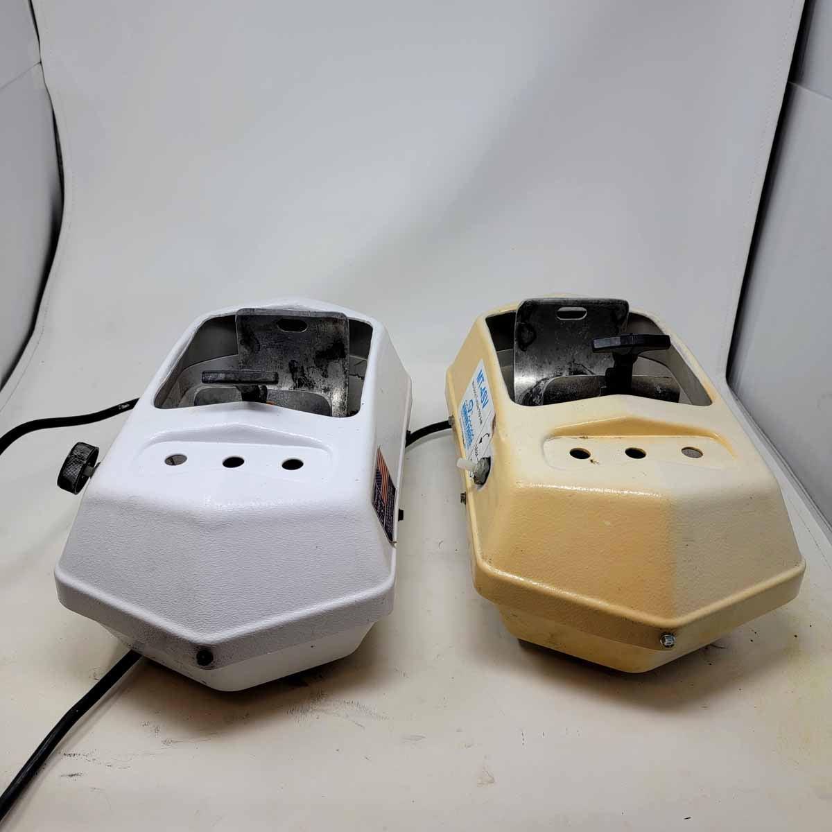 Two Used Diamond Pacific MT-4SV Vibratory Rock Tumblers Package - LapidaryCentral