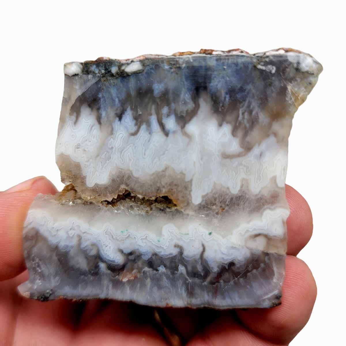 Polished Ghost Seam Agate Display Specimen! - LapidaryCentral