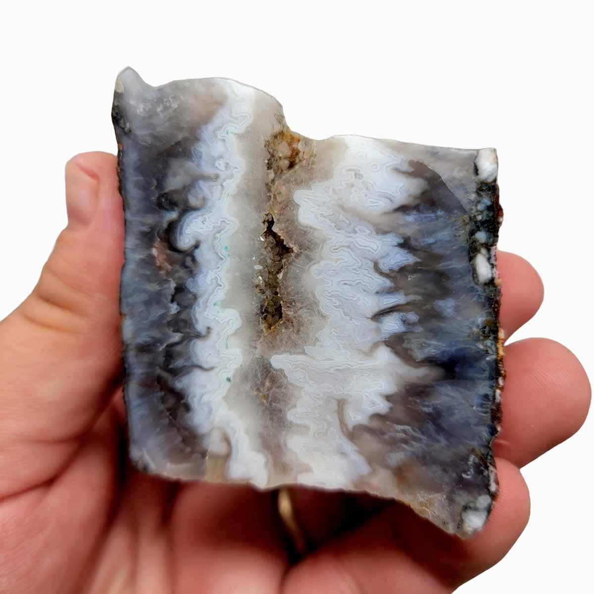 Polished Ghost Seam Agate Display Specimen! - LapidaryCentral