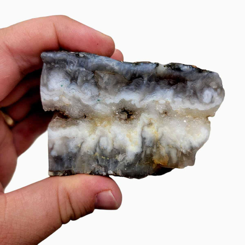 Polished Ghost Seam Agate Display Specimen! - LapidaryCentral
