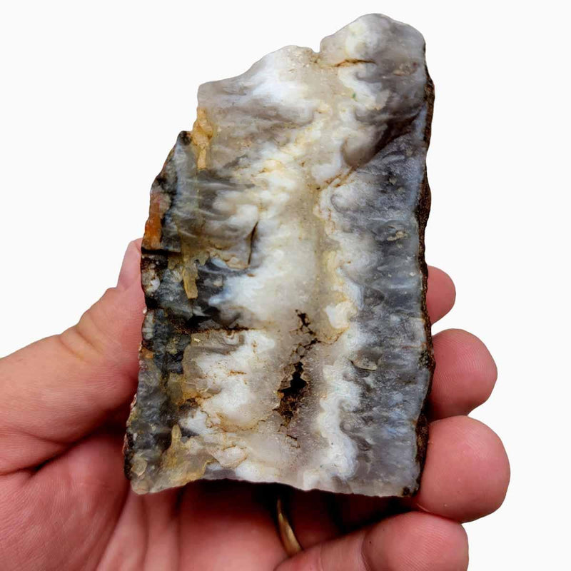 Polished Ghost Seam Agate Display Specimen! - LapidaryCentral