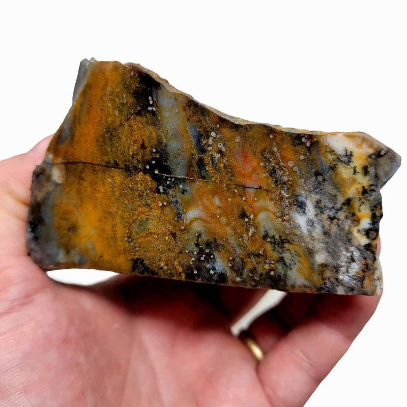Polished Oregon Ochoco Sunset Agate Display Specimen! - LapidaryCentral