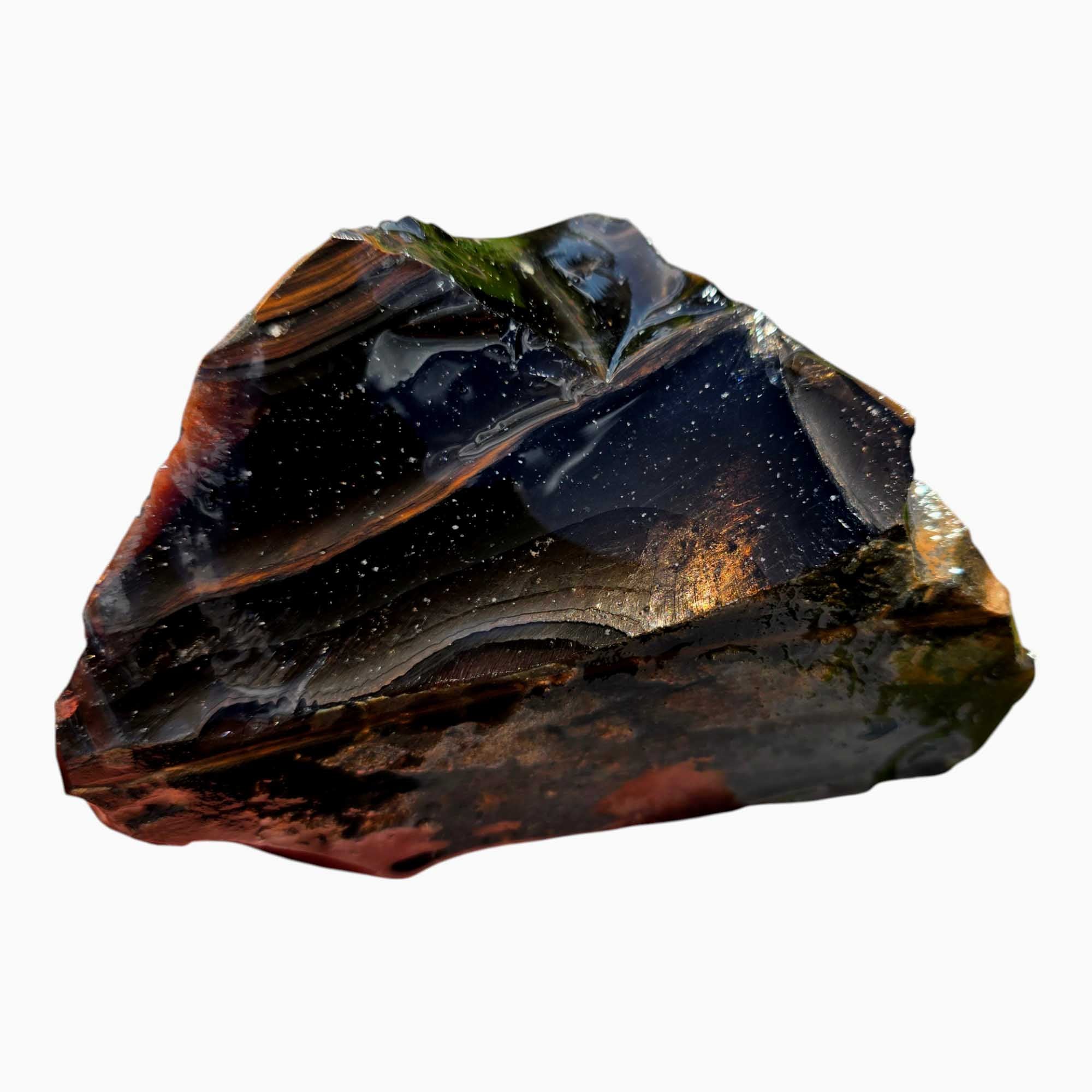 Fire Magnetite Obsidian – Glass Butte Rough Chunk for Lapidary or Knapping