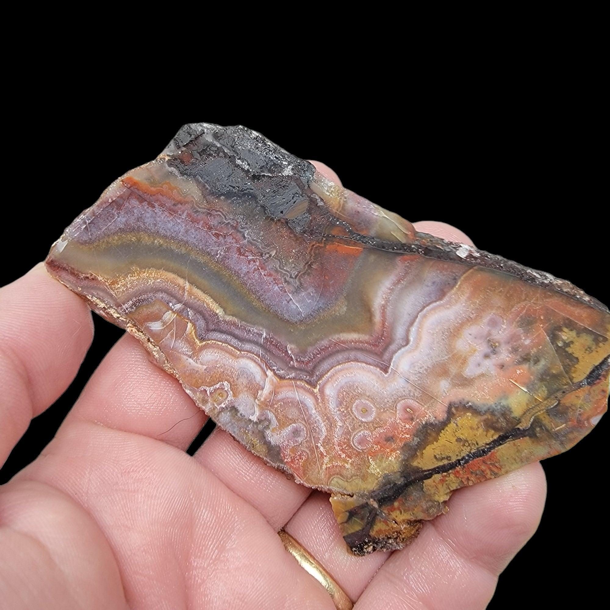 Flor de Durazno Flower of Peach Lace Agate Slab!  Lapidary Stone Slab! - LapidaryCentral