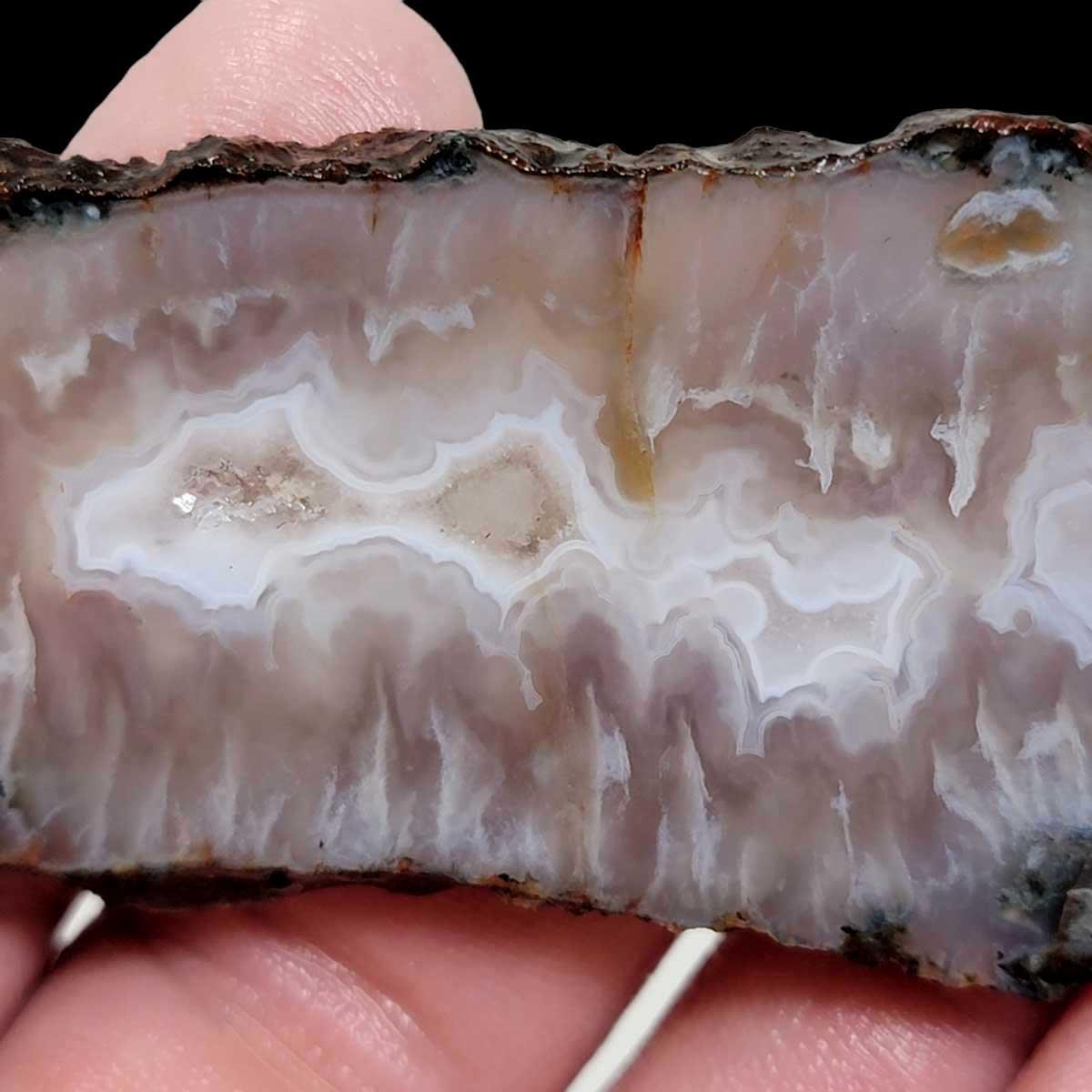 Ghost Seam Agate Slab!  Lapidary Stone Slab! - LapidaryCentral