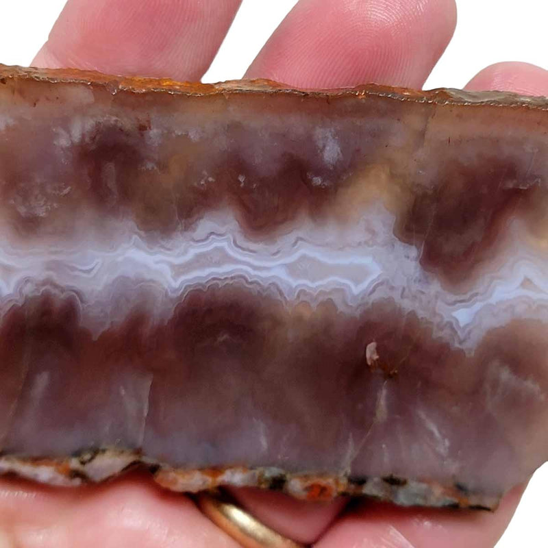 Ghost Seam Agate Slab! Lapidary Stone Slab! - Lapidary Central