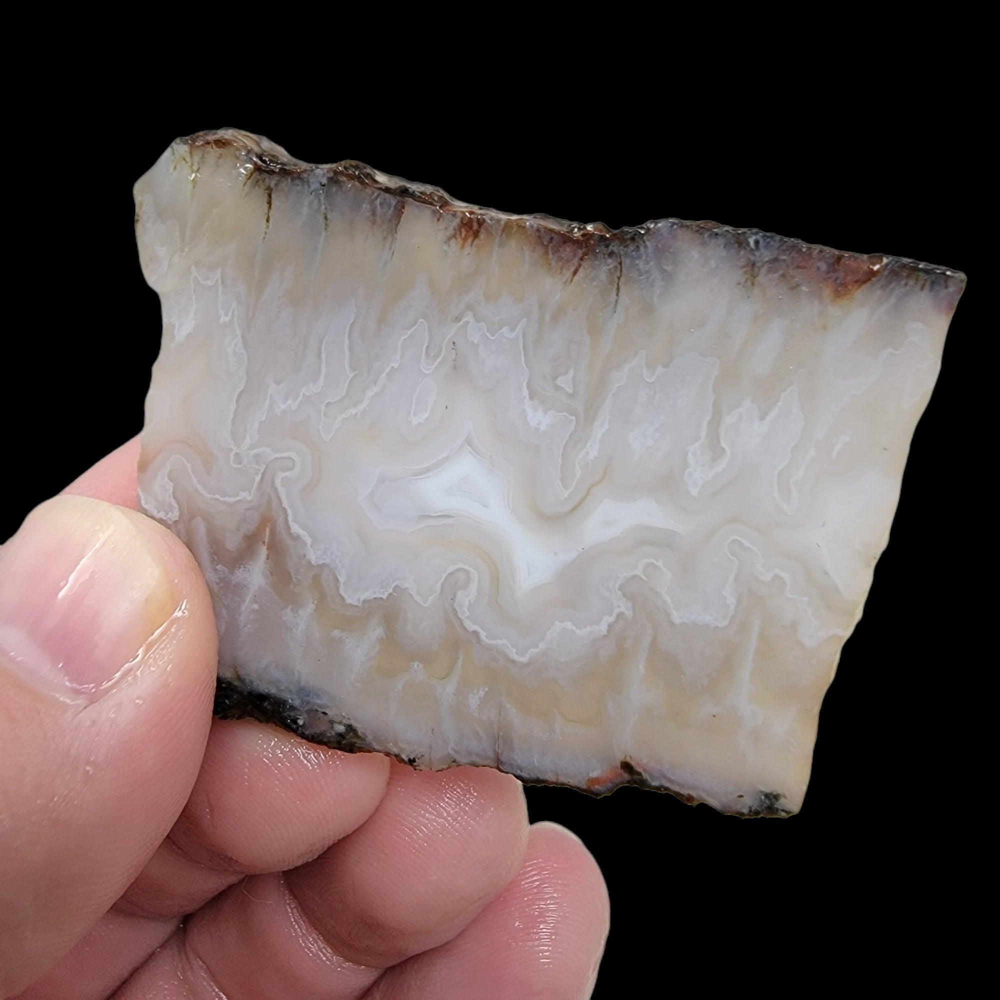 Ghost Seam Agate Slab!  Lapidary Stone Slab! - LapidaryCentral