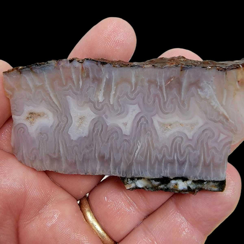 Ghost Seam Agate Slab!  Lapidary Stone Slab! - LapidaryCentral