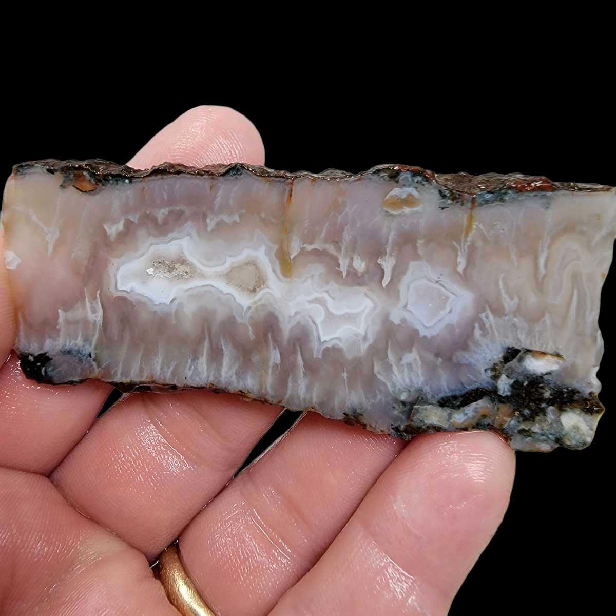 Ghost Seam Agate Slab!  Lapidary Stone Slab! - LapidaryCentral