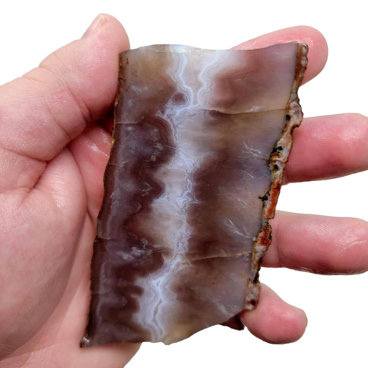 Ghost Seam Agate Slab! Lapidary Stone Slab! - Lapidary Central