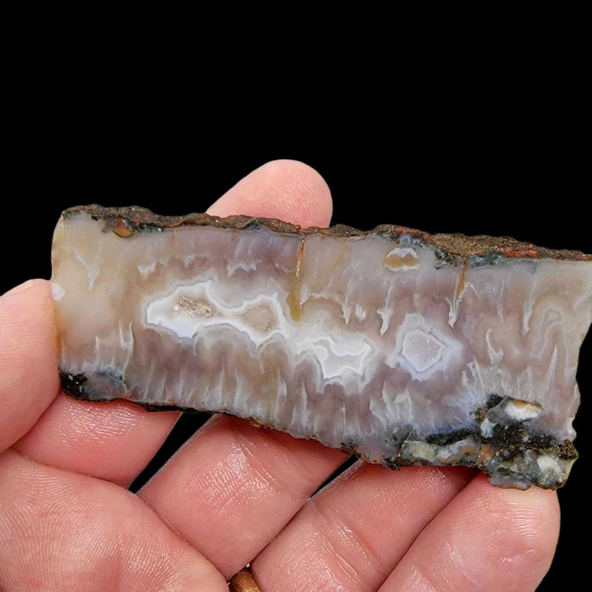 Ghost Seam Agate Slab!  Lapidary Stone Slab! - LapidaryCentral