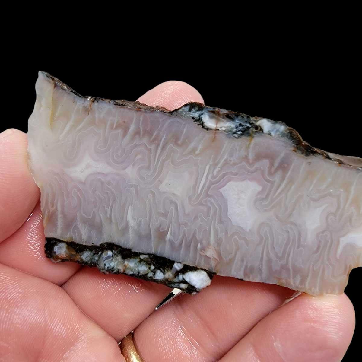 Ghost Seam Agate Slab!  Lapidary Stone Slab! - LapidaryCentral