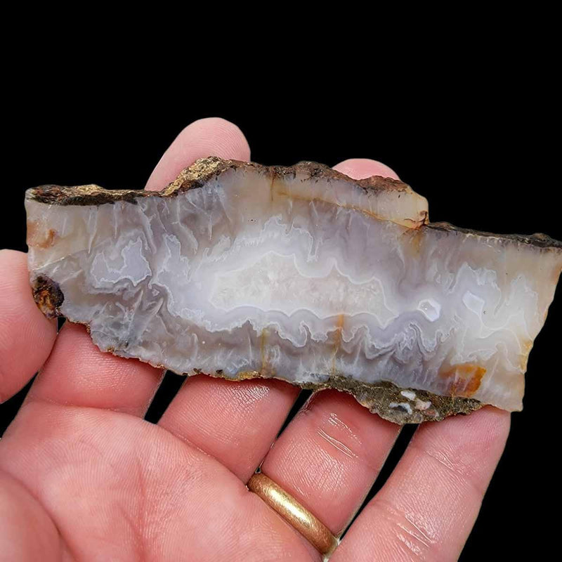 Ghost Seam Agate Slab!  Lapidary Stone Slab! - LapidaryCentral