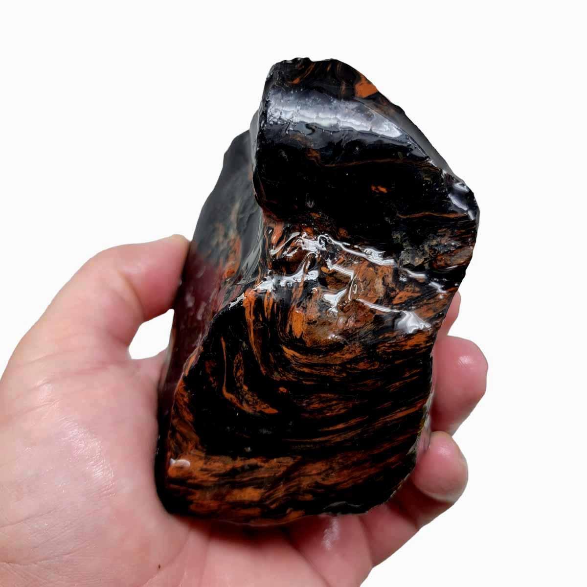 Tri-Flow Obsidian Rough Chunk! - LapidaryCentral