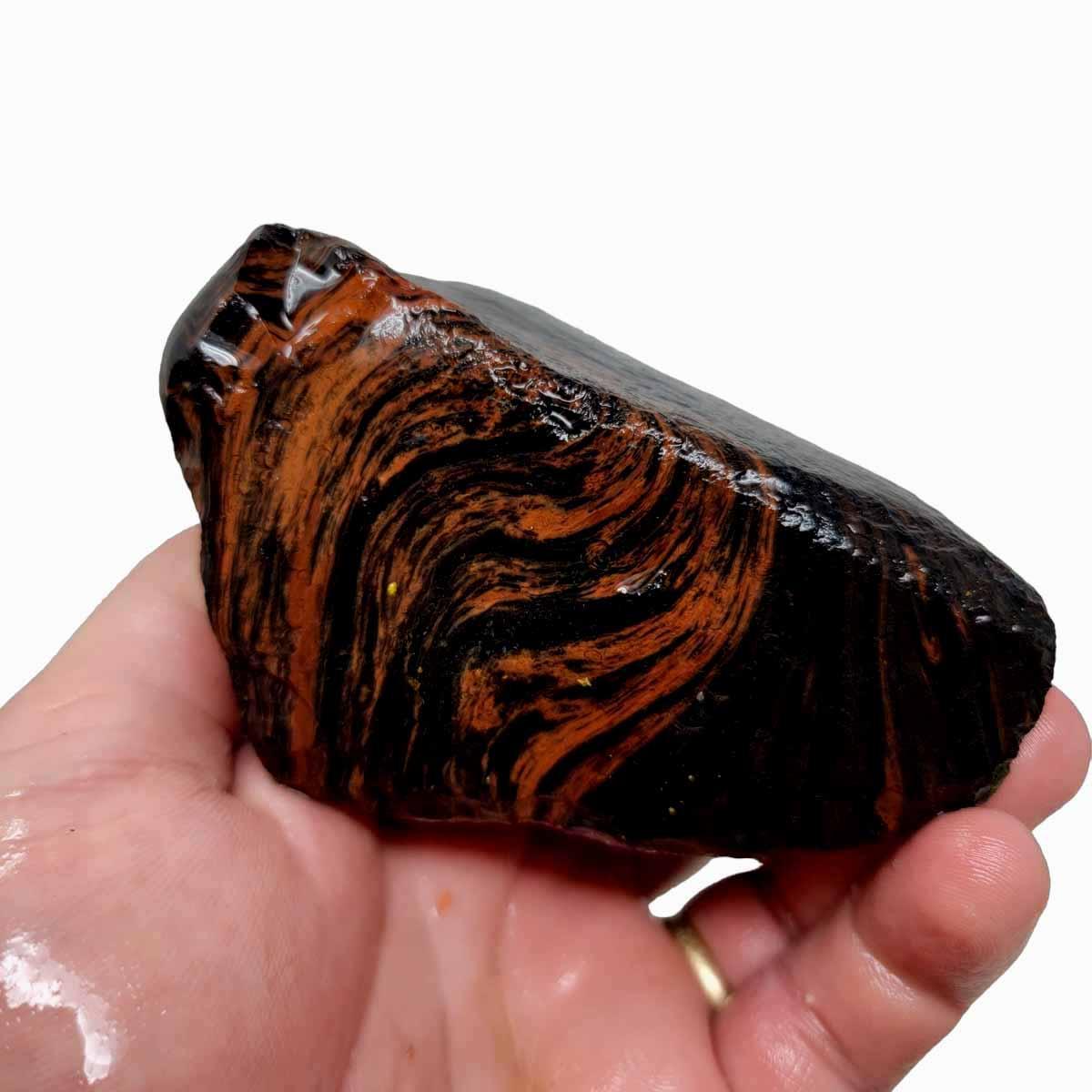 Tri-Flow Obsidian Rough Chunk! - LapidaryCentral