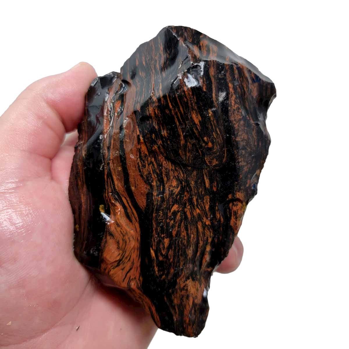 Tri-Flow Obsidian Rough Chunk! - LapidaryCentral