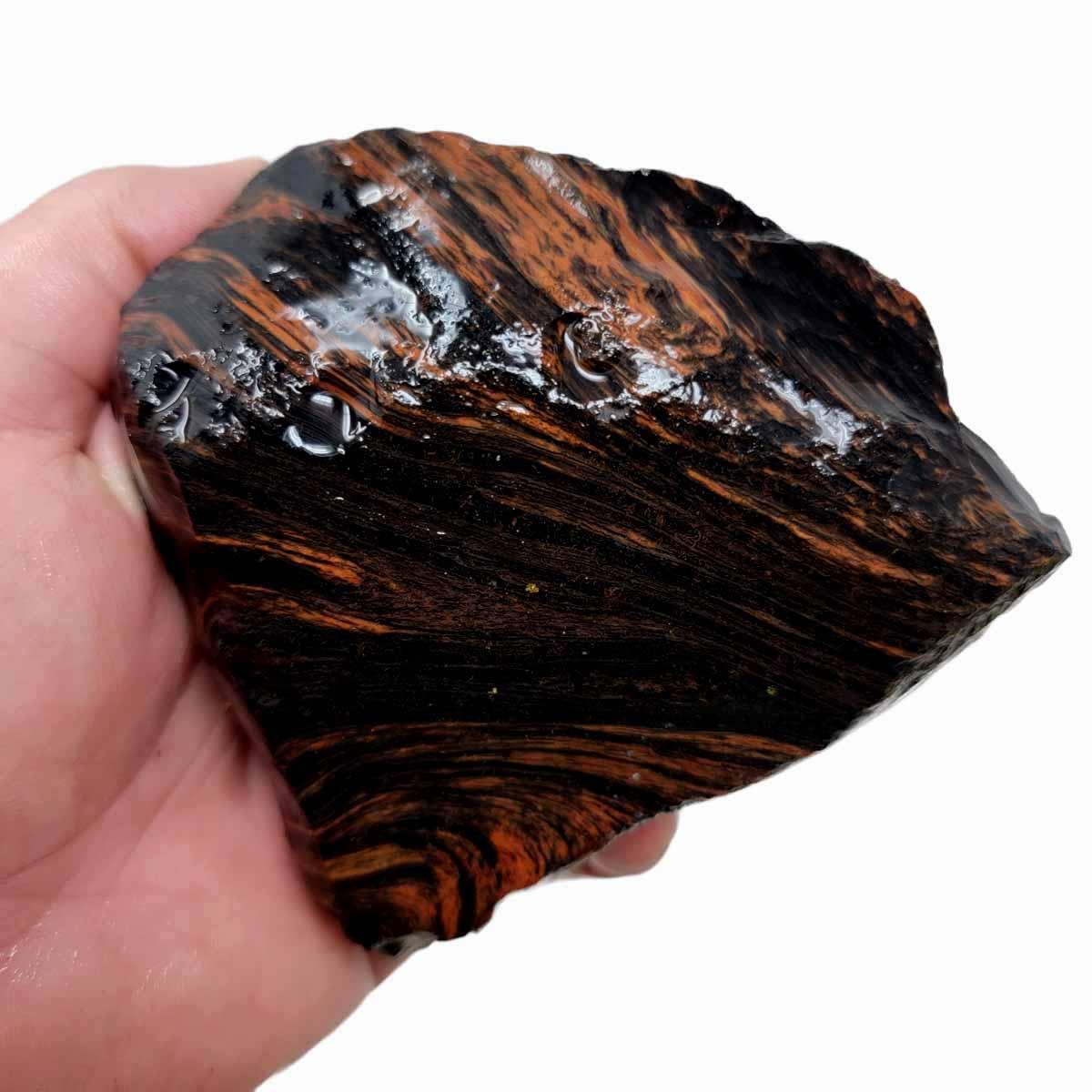 Tri-Flow Obsidian Rough Chunk! - LapidaryCentral