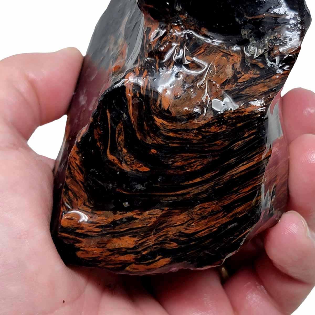 Tri-Flow Obsidian Rough Chunk! - LapidaryCentral