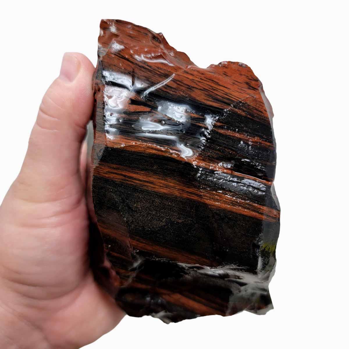 Tri-Flow Obsidian Rough Chunk! - LapidaryCentral
