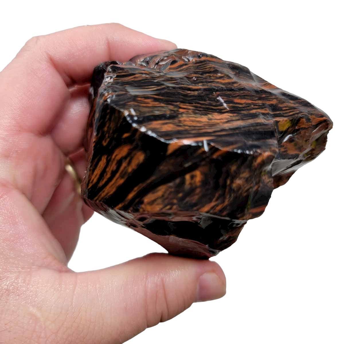 Tri-Flow Obsidian Rough Chunk! - LapidaryCentral