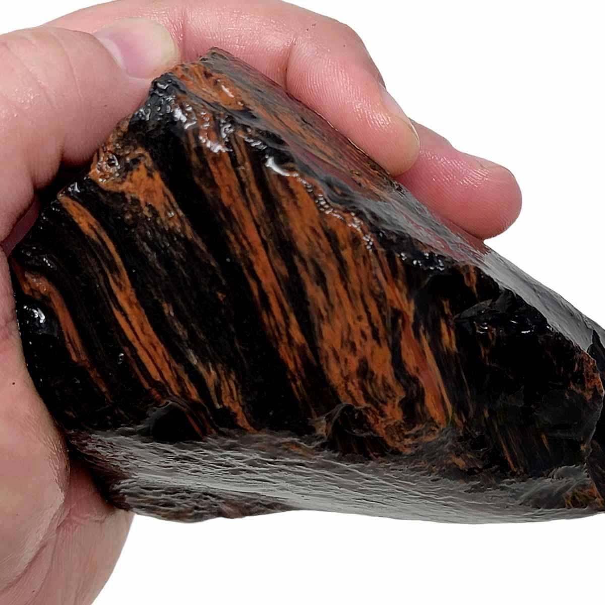 Tri-Flow Obsidian Rough Chunk! - LapidaryCentral